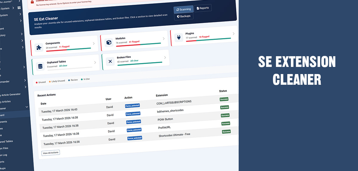New v2.1.0 AI-Powered Extension Cleaner Makes Joomla Upgrades Easier 